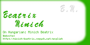 beatrix minich business card